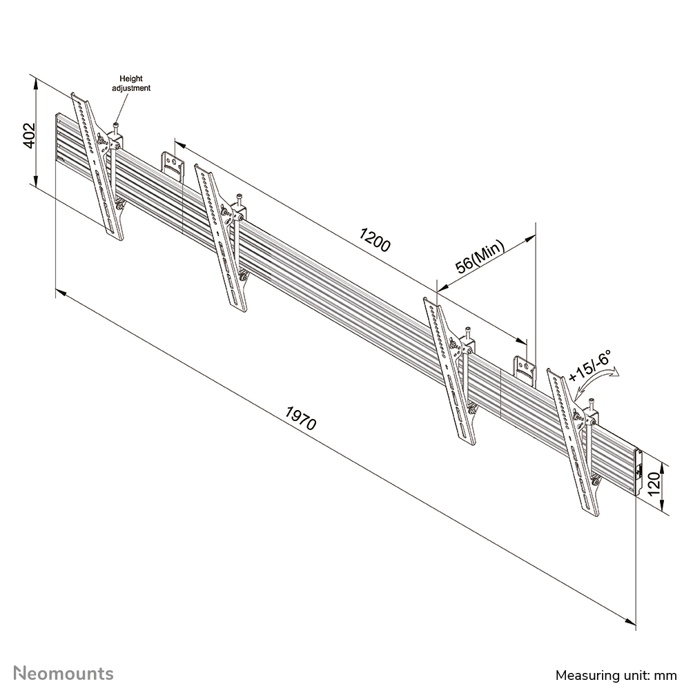 Neomounts Pro menu board wall mount